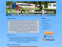 Tablet Screenshot of bulverdeareahumanesociety.com
